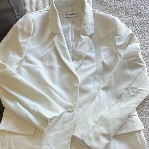 The Drop Women's Elegant White Blazer